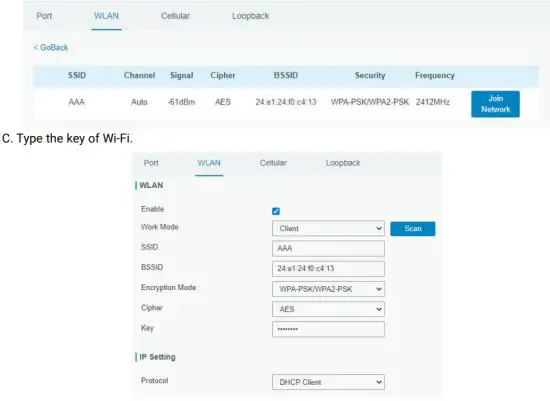 Milesight UG65 Semi Industrial LoRaWAN Gateway - Wi-Fi Connection Configuration