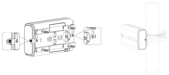 Milesight UG65 Semi Industrial LoRaWAN Gateway - bracket fixing