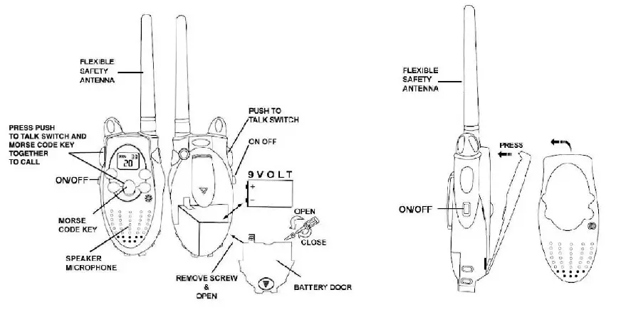 Mksutary XF 638 Walkie Talkies Battery Operated