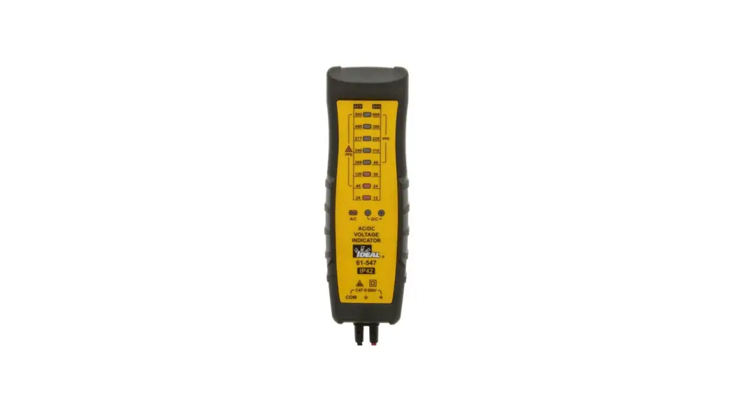 Ideal 61-547 Ac/dc Test And Measurement Voltage Indicator Instructions Ideal 61-547 Ac/dc Test And Measurement Voltage Indicator Instructions