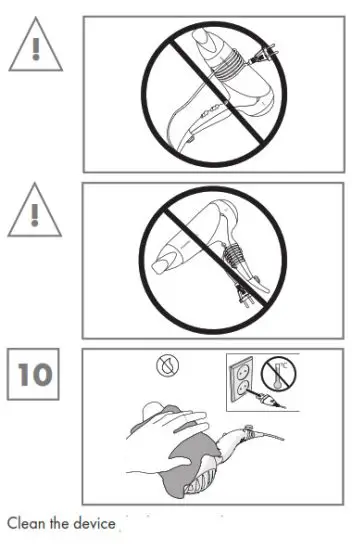 GRUNDIG HD 6480 Ionic Hair Dryer - Swithch