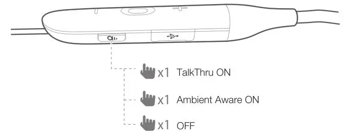 JBL LIVE 220BT - Ambient Aware and TalkThru