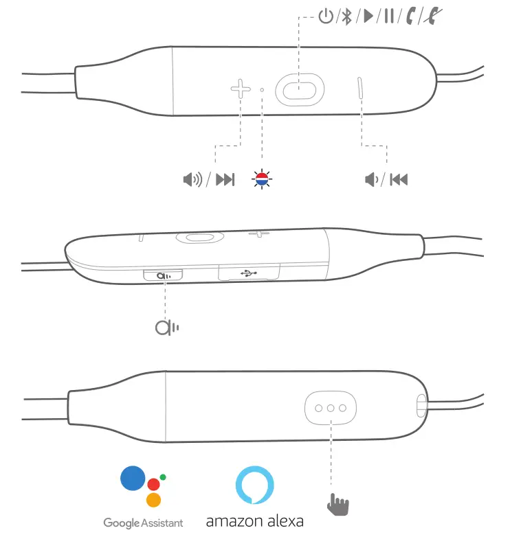 JBL LIVE 220BT Buttons & LEDs