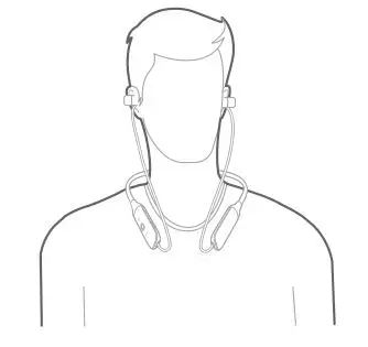 JBL LIVE 220BT - Put on the ear buds