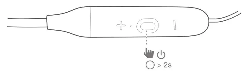 JBL LIVE 220BT - Turn on the headphone