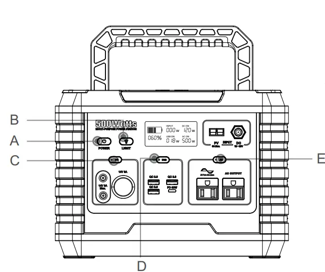 Shenzhen Intelligent Energy MP500 Portable Power Station-fig3