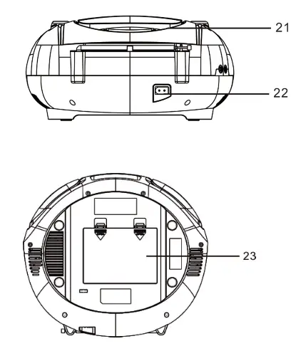 auna US-10032056 Roadie Sing CD Boombox - 1