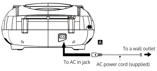 auna US-10032056 Roadie Sing CD Boombox - AUX play