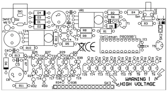 velleman K8099 Nixie Clock Kit - fig 31