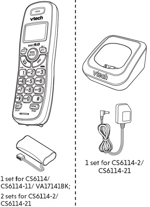 vtech-CS6114-DECT-Cordless-Phone-with-Caller-IDCall-Waiting-2