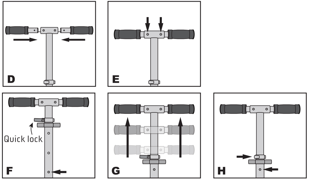 ZINC Two Wheeled Folding Scooter Rider fig 2