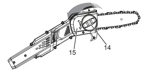 greenworks pro Polesawchain cover to adjust