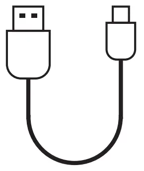 WELLE W201T Portable Lamp Speaker - C to A USB Cable