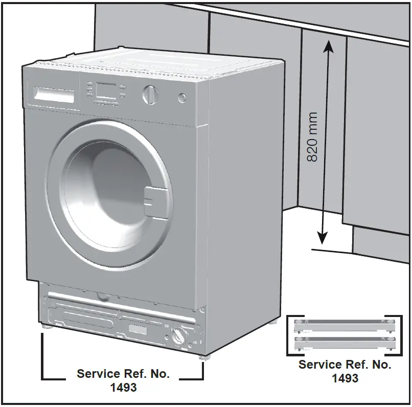 GRUNDIG GWDI854 BUILT-IN Washer Dryer 19