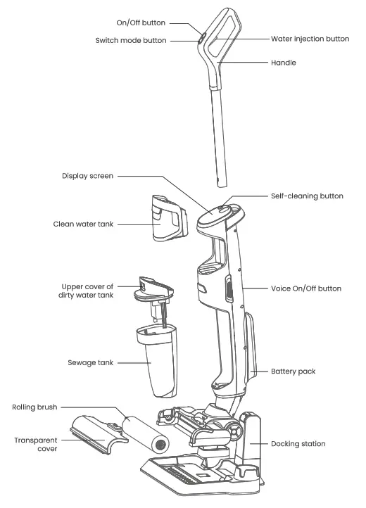 ILIFE Shinebot W100 Cordless Wet Dry Vacuum Cleaner - fig 1