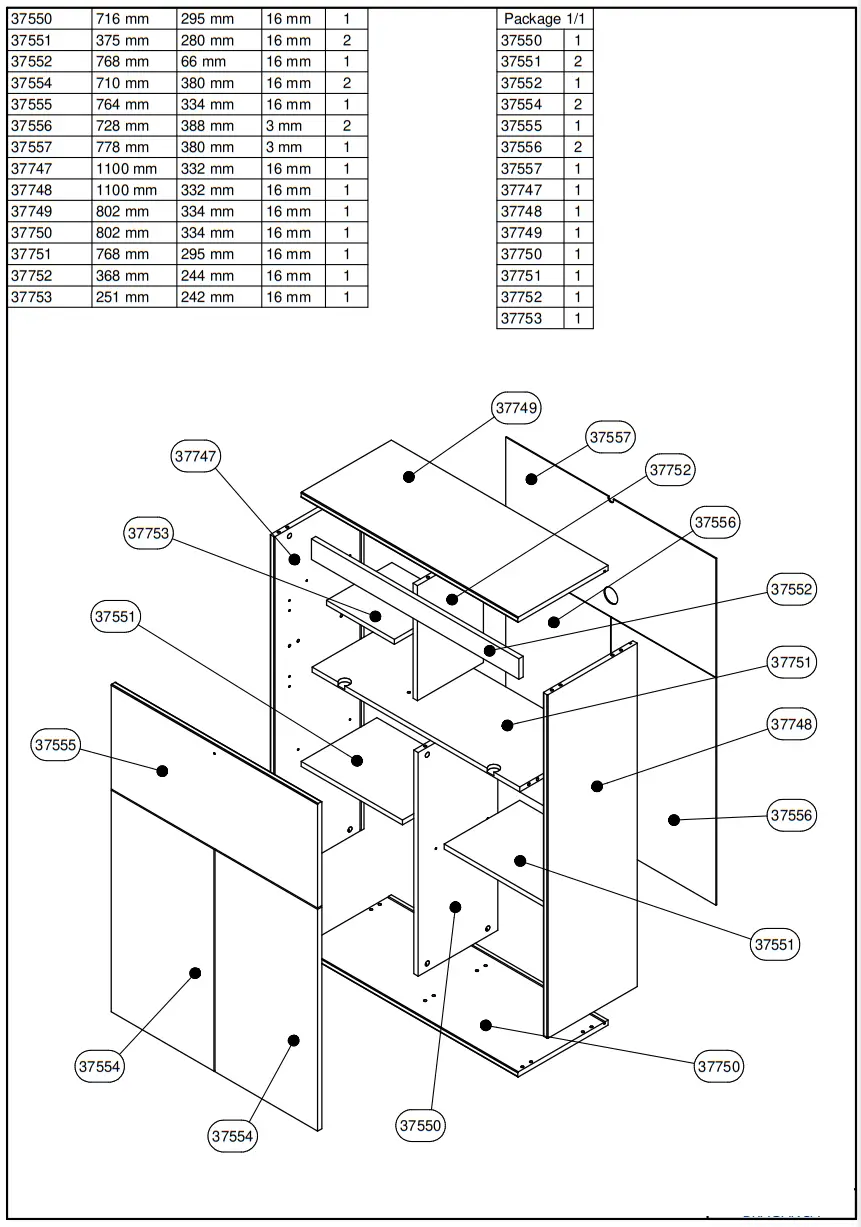 FORMA IDEALE COMPUTER DESK BRAGANCA - FIG2
