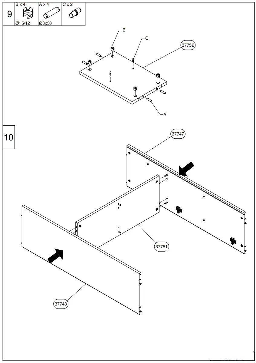 FORMA IDEALE COMPUTER DESK BRAGANCA - FIG7