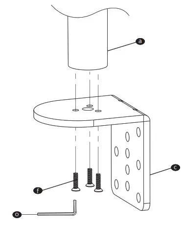 WALI Dual Monitor Desk Mount - Clamp Installation