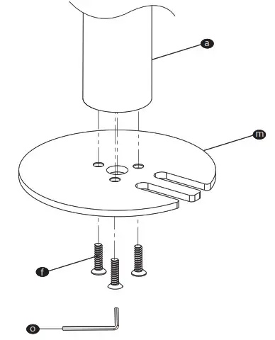 WALI Dual Monitor Desk Mount - Grommet Base Installation