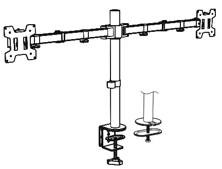 WALI Dual Monitor Desk Mount