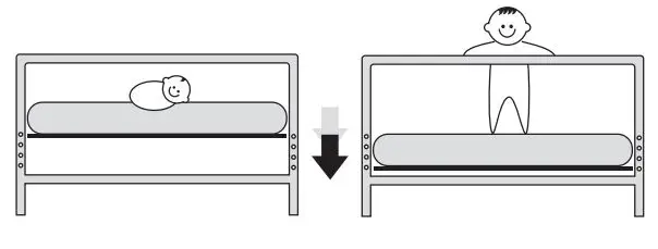 babyletto Gelato M12998 2 in 1 Mini Crib and Twin Bed 13