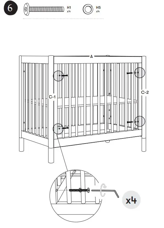babyletto Gelato M12998 2 in 1 Mini Crib and Twin Bed 14