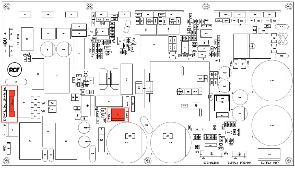 RCF UP 8504 Power Amplifier - fig 11