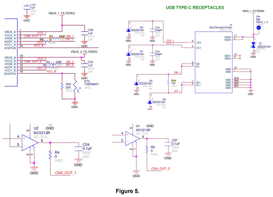 onsemi FUSB15201 Dual nPort Source USB Type C PD Controller Evaluation Board - Fig 3