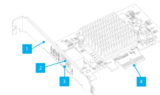 StartTech ST10GSPEXNB2 1-Port Ethernet Network Adapter Card fig 1