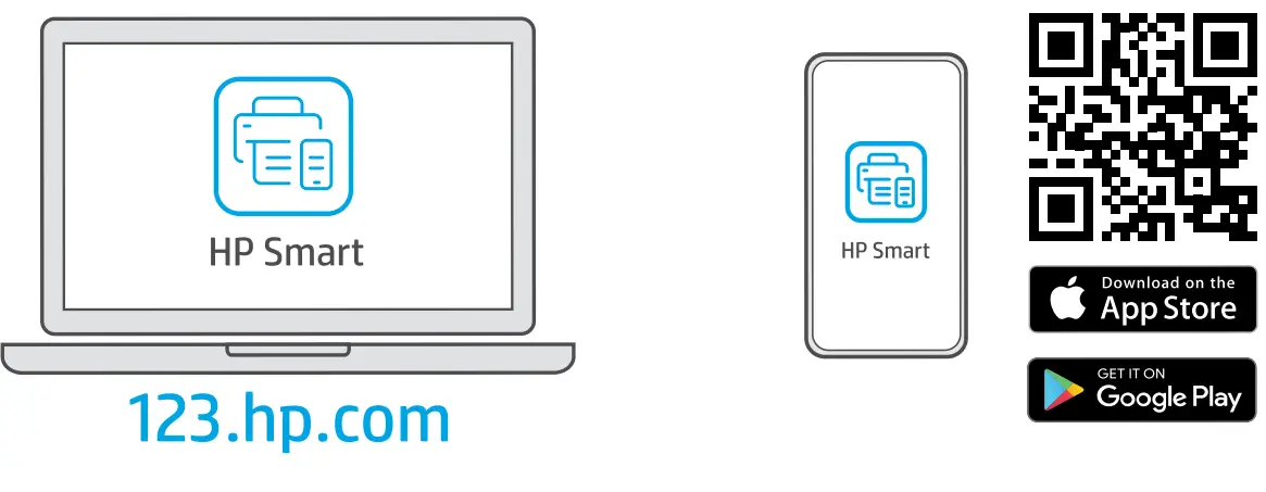 hp DeskJet 4152e All in One Printer - qr code 1