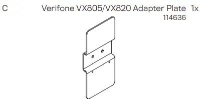INNOVATIVE Verifone VX805 Wall Mount - fig 1