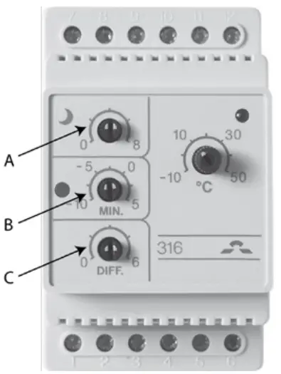 DEVIreg 316 Electronic Thermostat - Settings