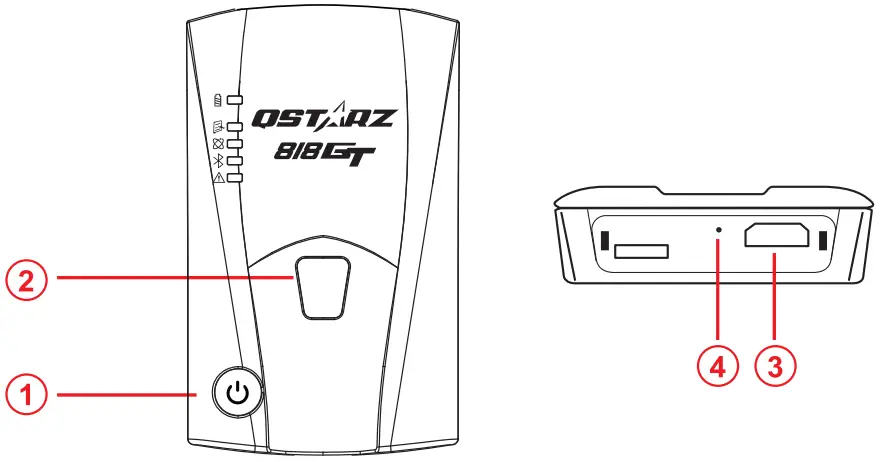 QSTARZ BL 818GT 10Hz BLE GNSS Receiver - Figure 3