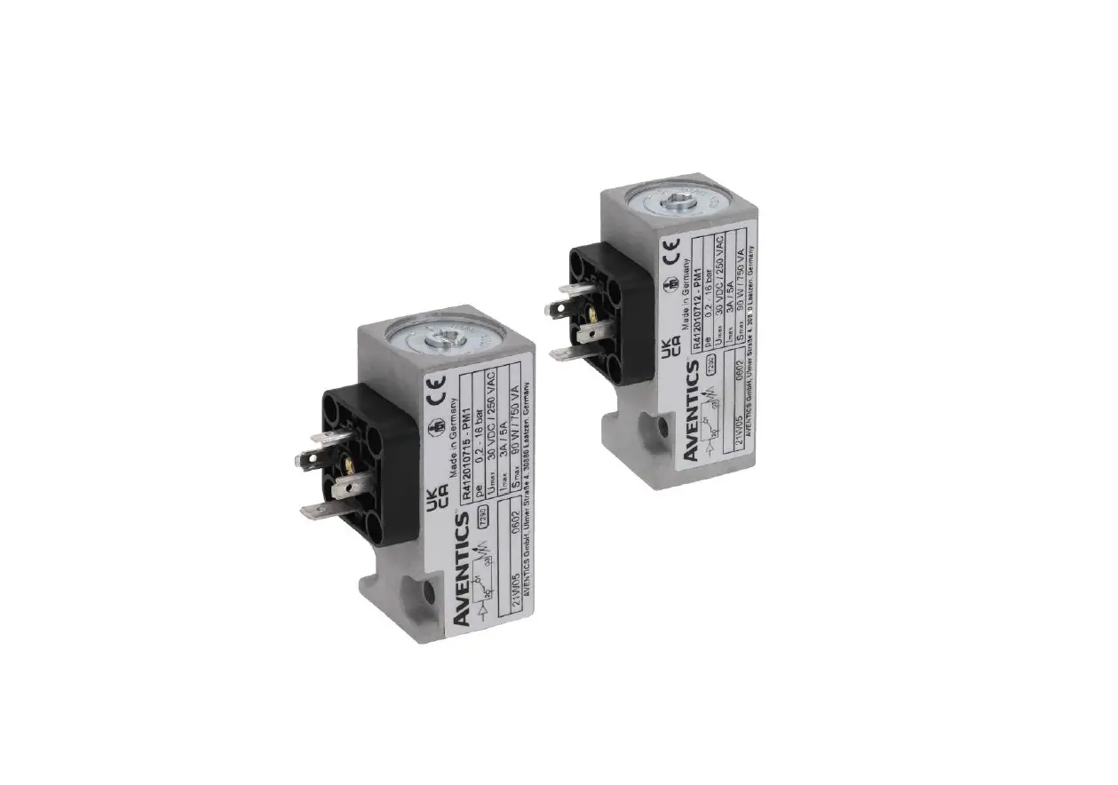 Aventics Pm1 Electromechanical Pressure Switch Instruction Manual