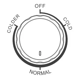 INVENTUM RKV551B Freestanding Retro Fridge - temperature