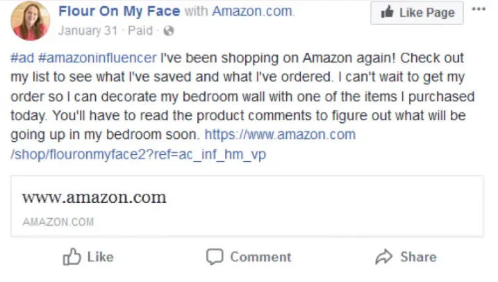 Amazon Influencer Program Social Sharing 5