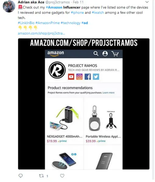 Amazon Influencer Program Social Sharing 9