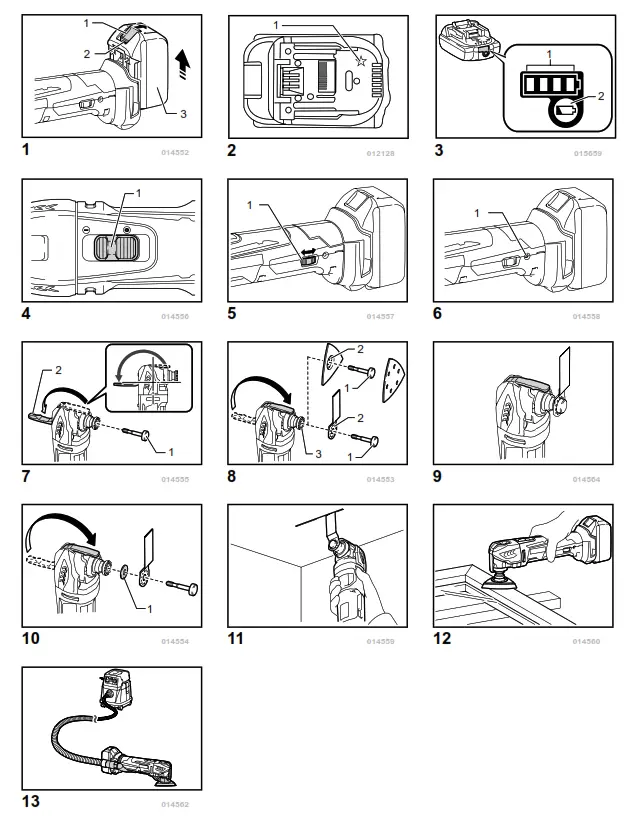 makita DTM Series Cordless Multi Tool - fig