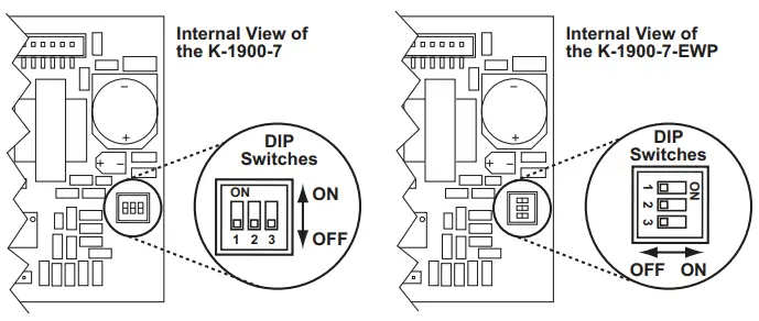 VIKING K 1900 7 Series Hot Line Panel Phone - DIP Switch Programming