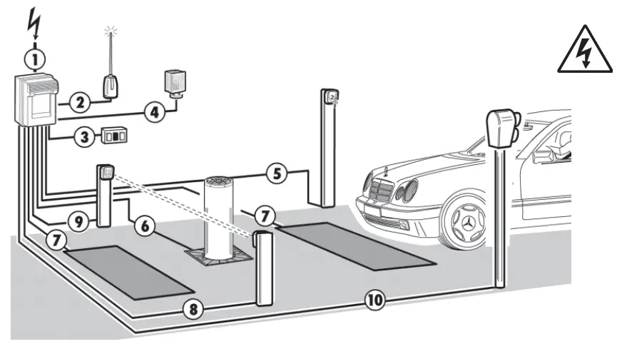 BFT STOPPY B 115 500 Automatic Retractable Bollard -Bar Code