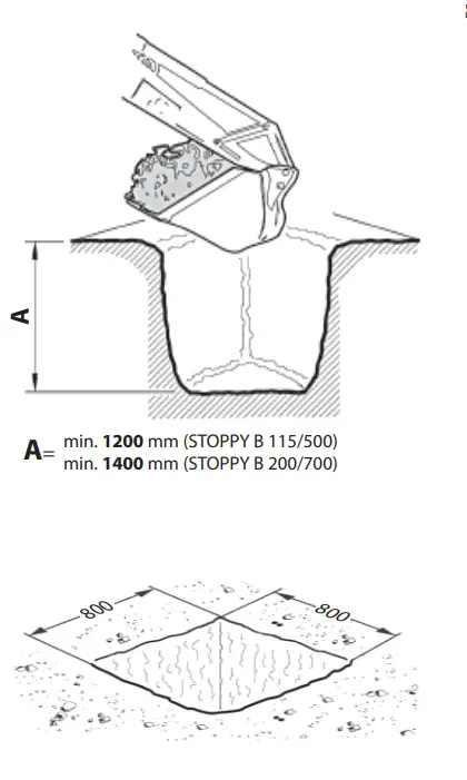 BFT STOPPY B 115 500 Automatic Retractable Bollard -Fig 2