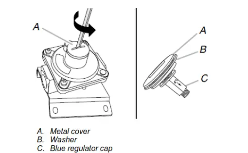 lg Keep the washer in place.
