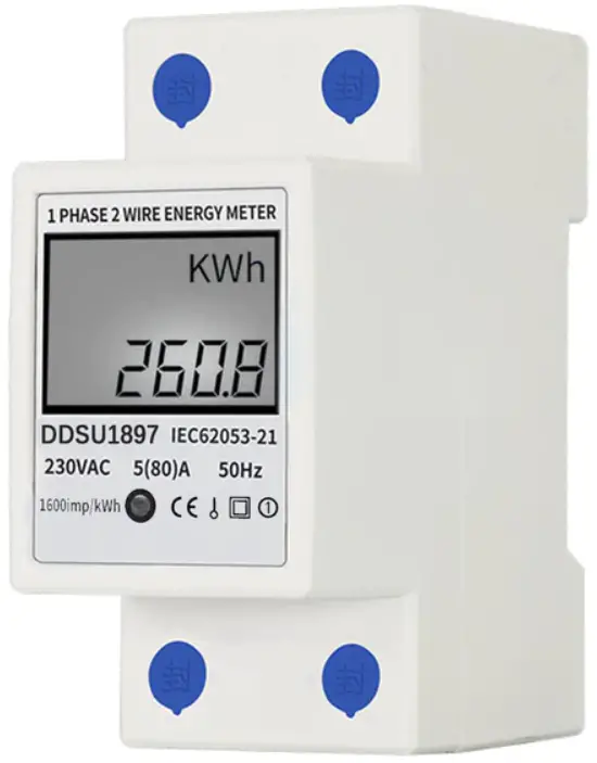 GHiNT MD-01276 DIN Rail Single Phase Electronic Energy Meter