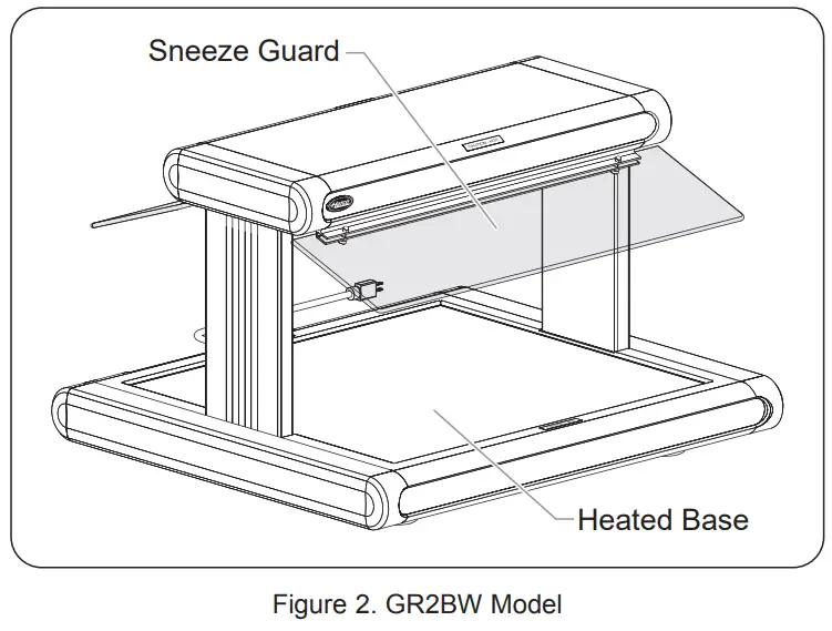 Hatco GR2BW Series GR2BW-72 72-Inch Glo-Ray White Granite Designer Buffet Warmer fig 9