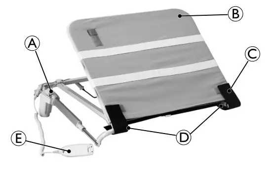 INVACARE Bedco Backrest Proper Back Support - Fig