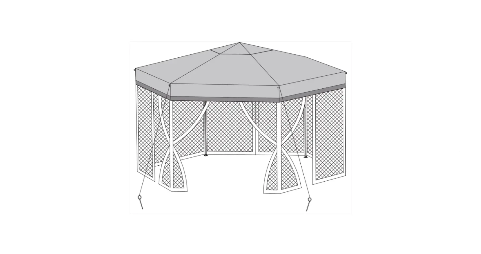 Sunjoy Group A101012601 11 Ft. X 11 Ft. Eryn Pop-up Gazebo Instruction Manual