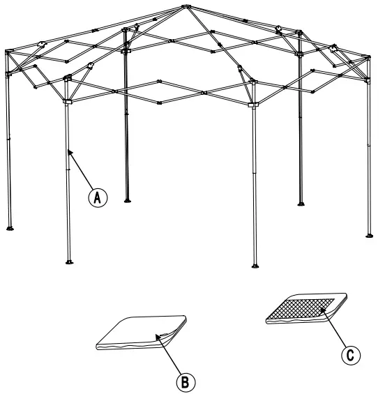 SUNJOY GROUP A101012601 11 ft. x 11 ft. Eryn Pop-Up Gazebo-fig2