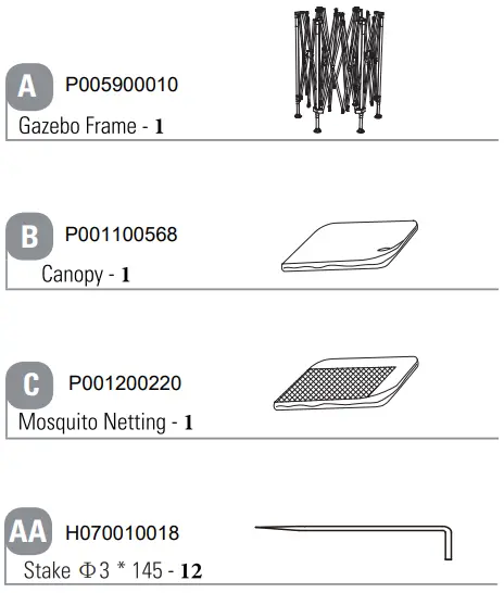 SUNJOY GROUP A101012601 11 ft. x 11 ft. Eryn Pop-Up Gazebo-fig3