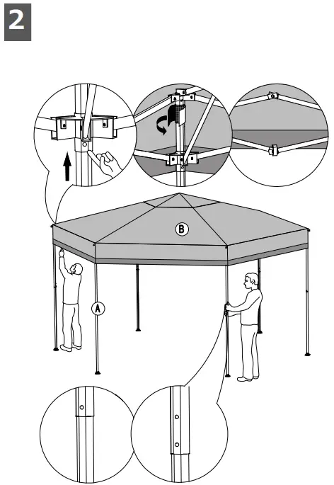 SUNJOY GROUP A101012601 11 ft. x 11 ft. Eryn Pop-Up Gazebo-fig7