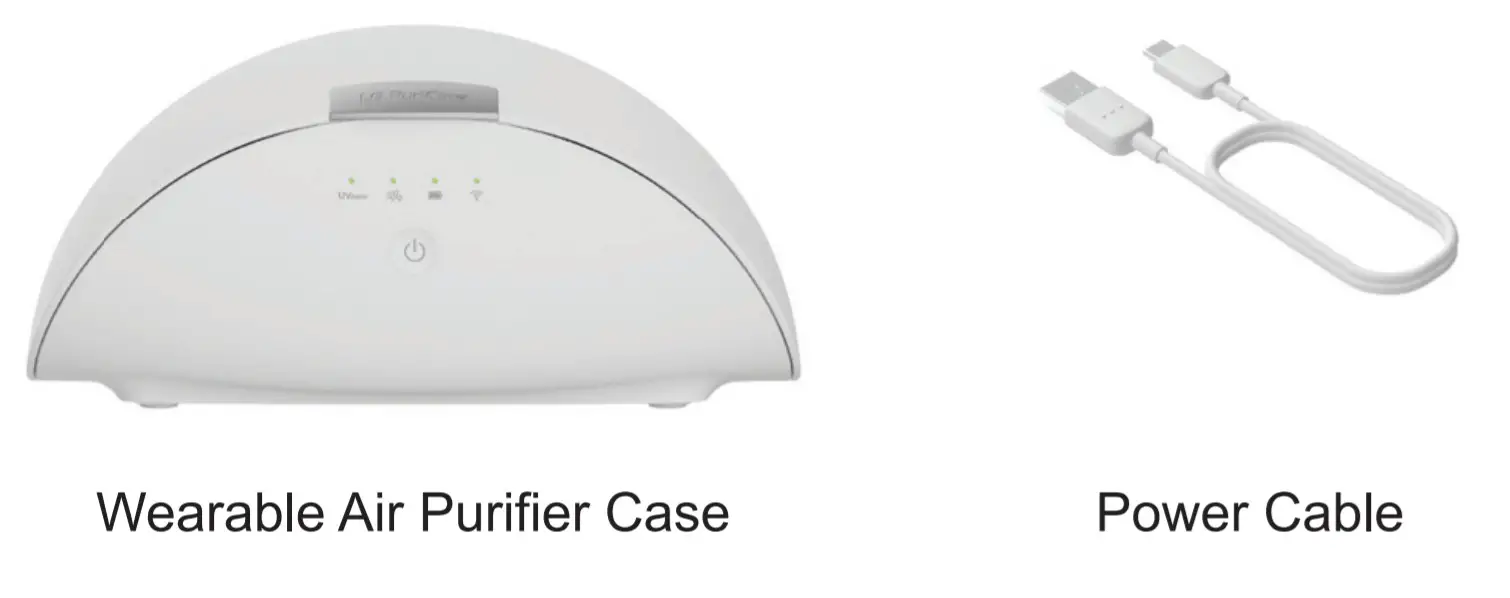 LG PWKAUW01 Wearable Air Purifier Case - LG PWKAUW01 Wearable Air Purifier Case - Components